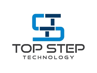 Top Step Technology logo design by KreativeLogos