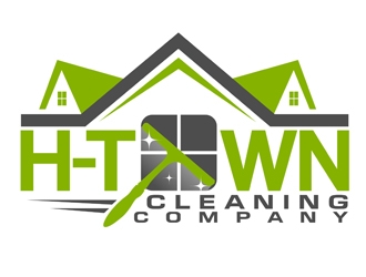 H-TOWN CLEANING COMPANY logo design by DreamLogoDesign