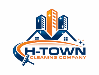 H-TOWN CLEANING COMPANY logo design by hidro