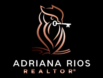 Adriana Rios, REALTOR® logo design by MonkDesign