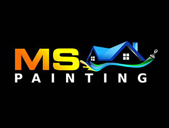 M.S. Painting logo design by 3Dlogos
