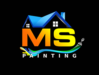 M.S. Painting logo design by 3Dlogos