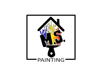 M.S. Painting logo design by AikoLadyBug