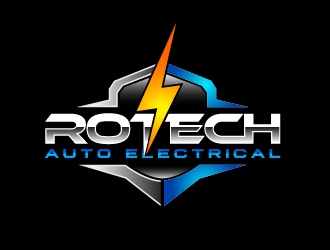 Rotech Auto Electrical logo design by Marianne