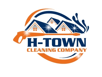 H-TOWN CLEANING COMPANY logo design by uttam