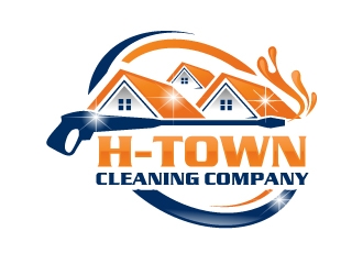 H-TOWN CLEANING COMPANY logo design by uttam