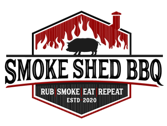 Smoke Shed BBQ logo design by megalogos