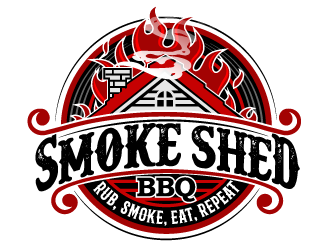 Smoke Shed BBQ logo design by THOR_