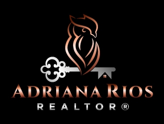 Adriana Rios, REALTOR® logo design by MonkDesign