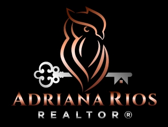 Adriana Rios, REALTOR® logo design by MonkDesign