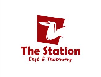 The station  cafe and takeaway logo design by Gwerth