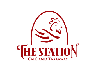 The station  cafe and takeaway logo design by Gwerth