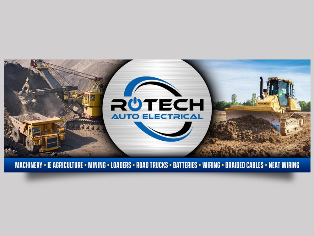 Rotech Auto Electrical logo design by Realistis