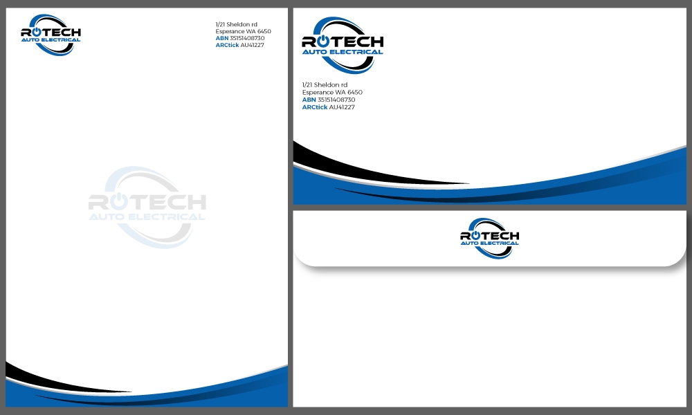 Rotech Auto Electrical logo design by Gelotine