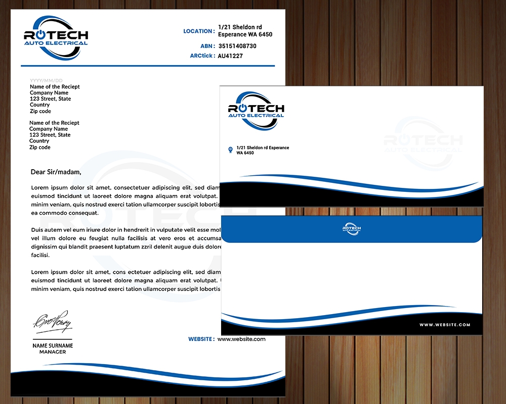 Rotech Auto Electrical logo design by MastersDesigns