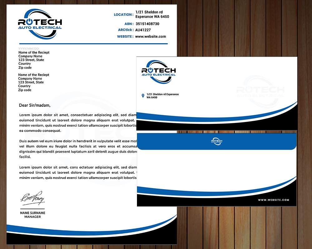 Rotech Auto Electrical logo design by MastersDesigns