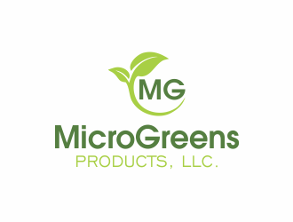 MicroGreens Products, LLC. logo design by up2date