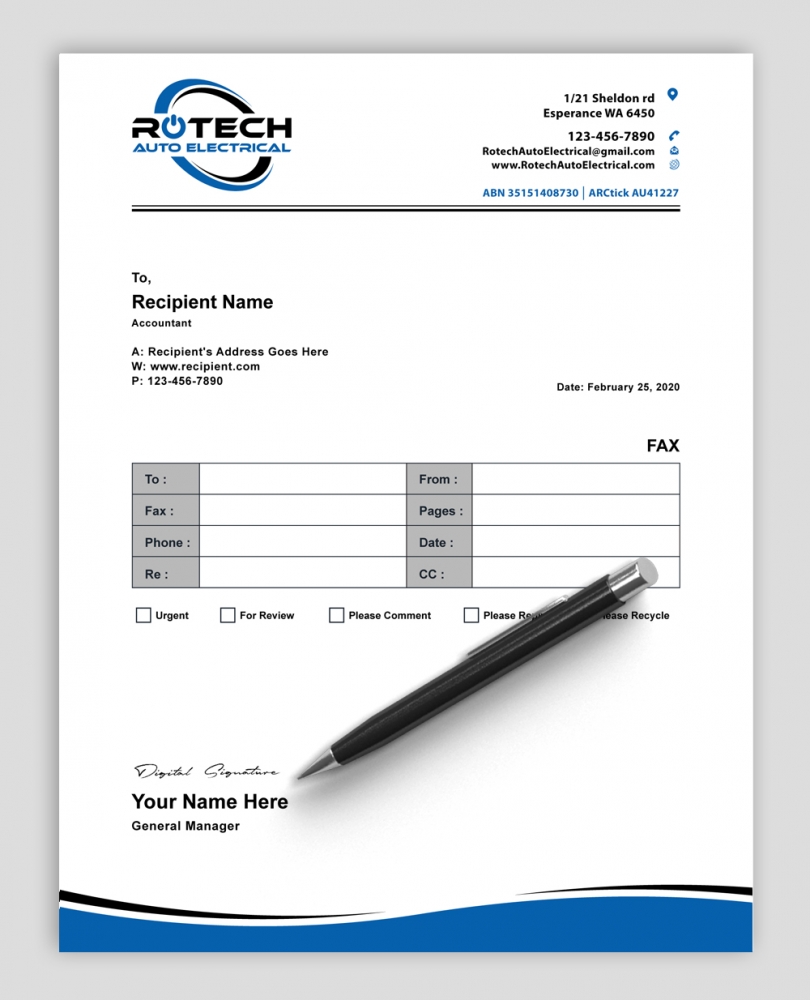 Rotech Auto Electrical logo design by abss