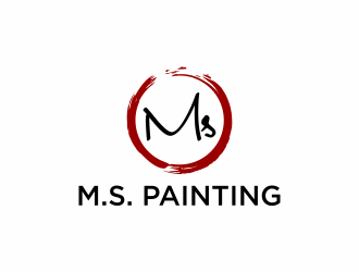 M.S. Painting logo design by luckyprasetyo