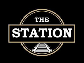 The station  cafe and takeaway logo design by kunejo