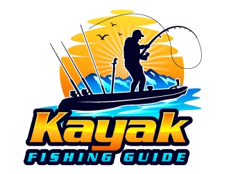 Kayak Fishing Guide logo design by uttam