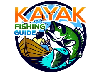 Kayak Fishing Guide logo design by Suvendu