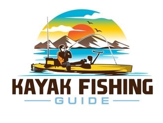 Kayak Fishing Guide logo design by DreamLogoDesign