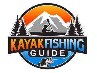 Kayak Fishing Guide logo design by DreamLogoDesign