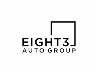 Eight3 auto group logo design by checx