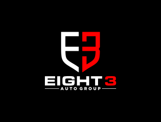 Eight3 auto group logo design by FirmanGibran