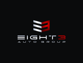 Eight3 auto group logo design by Rizqy