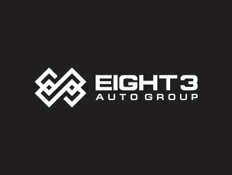 Eight3 auto group logo design by rokenrol