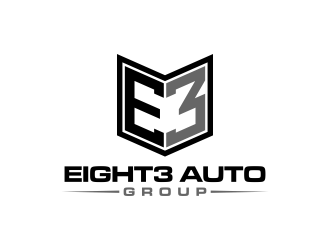 Eight3 auto group logo design by Shina