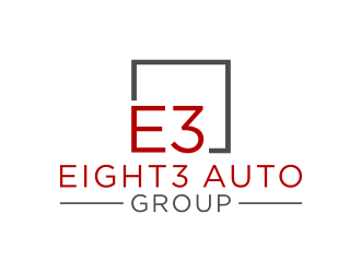 Eight3 auto group logo design by Zhafir