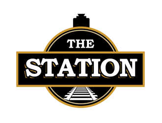 The station  cafe and takeaway logo design by kunejo