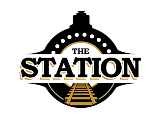 The station  cafe and takeaway logo design by kunejo