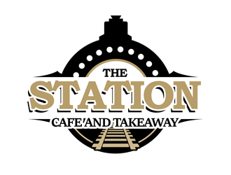 The station  cafe and takeaway logo design by kunejo