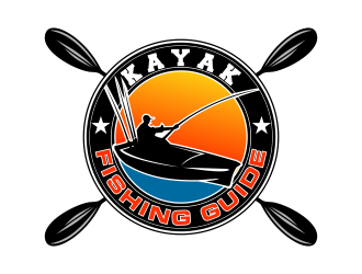 Kayak Fishing Guide logo design by bosbejo