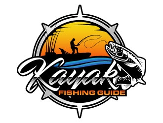 Kayak Fishing Guide logo design by daywalker