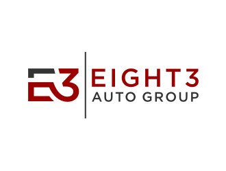 Eight3 auto group logo design by Zhafir