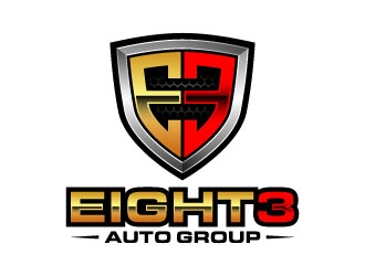 Eight3 auto group logo design by daywalker