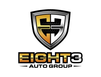 Eight3 auto group logo design by daywalker