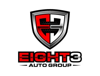 Eight3 auto group logo design by daywalker