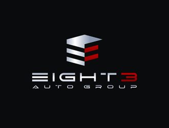 Eight3 auto group logo design by Rizqy