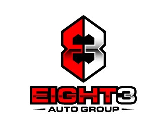 Eight3 auto group logo design by daywalker