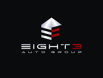 Eight3 auto group logo design by Rizqy