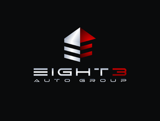 Eight3 auto group logo design by Rizqy