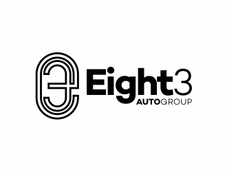 Eight3 auto group logo design by Alfatih05