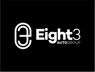 Eight3 auto group logo design by Alfatih05