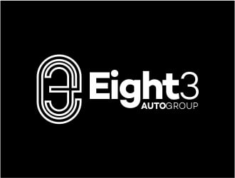 Eight3 auto group logo design by Alfatih05